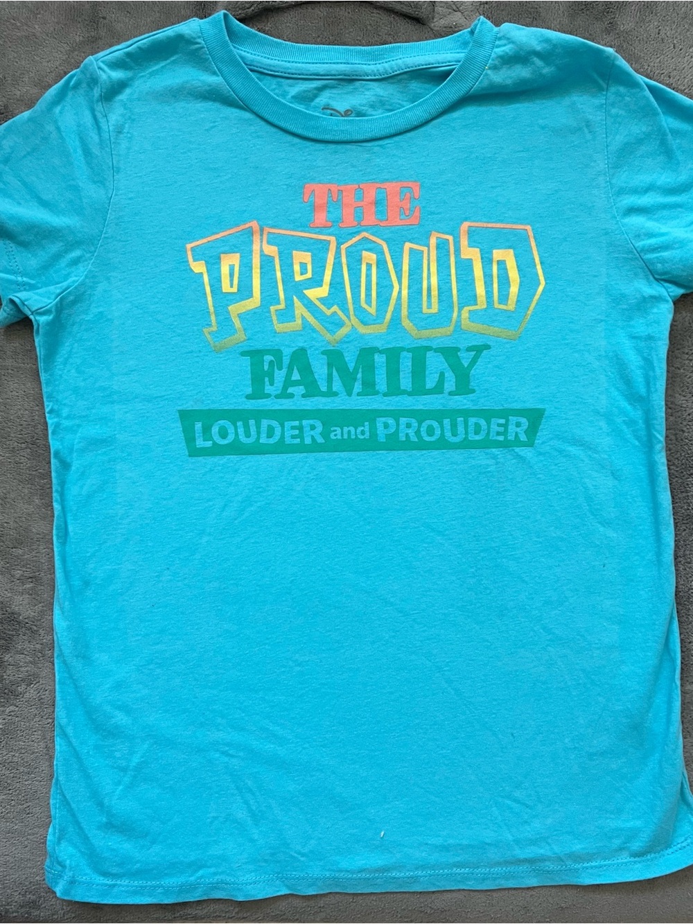 Disney Gurl’s Teal 'The Proud Family' Graphic Tee with Multicolor Print